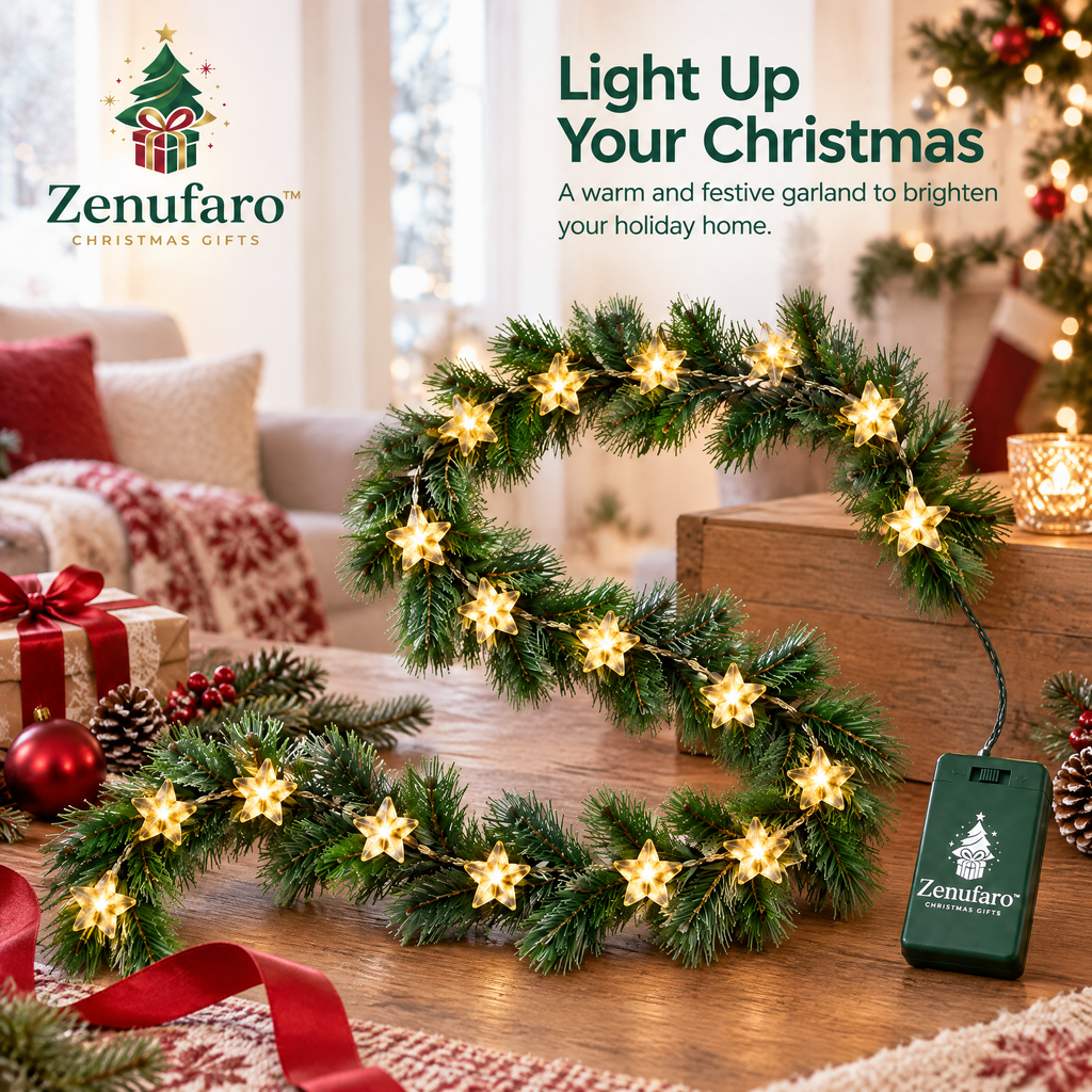 Zenufaro™ Golden Starlight Garland
