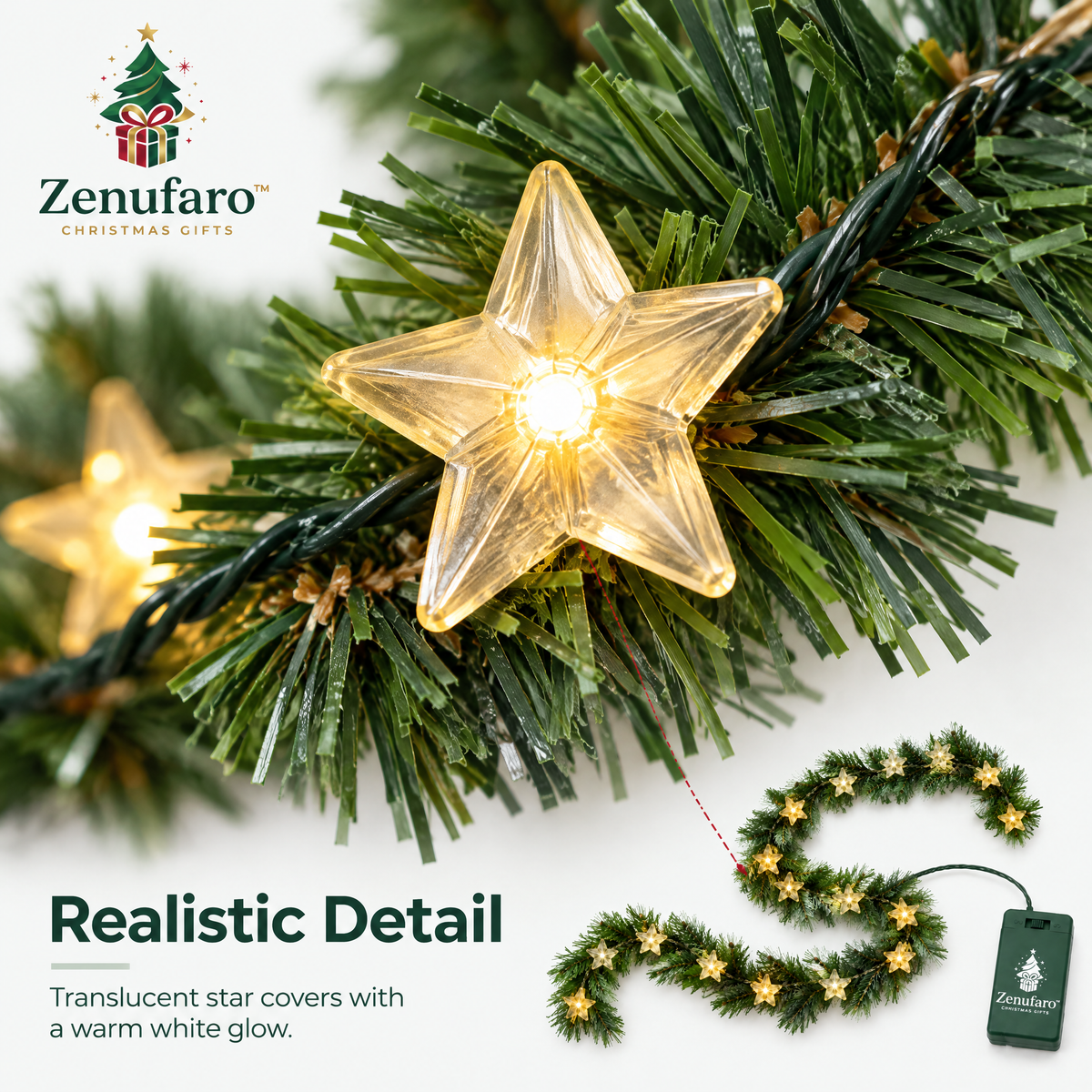 Zenufaro™ Golden Starlight Garland