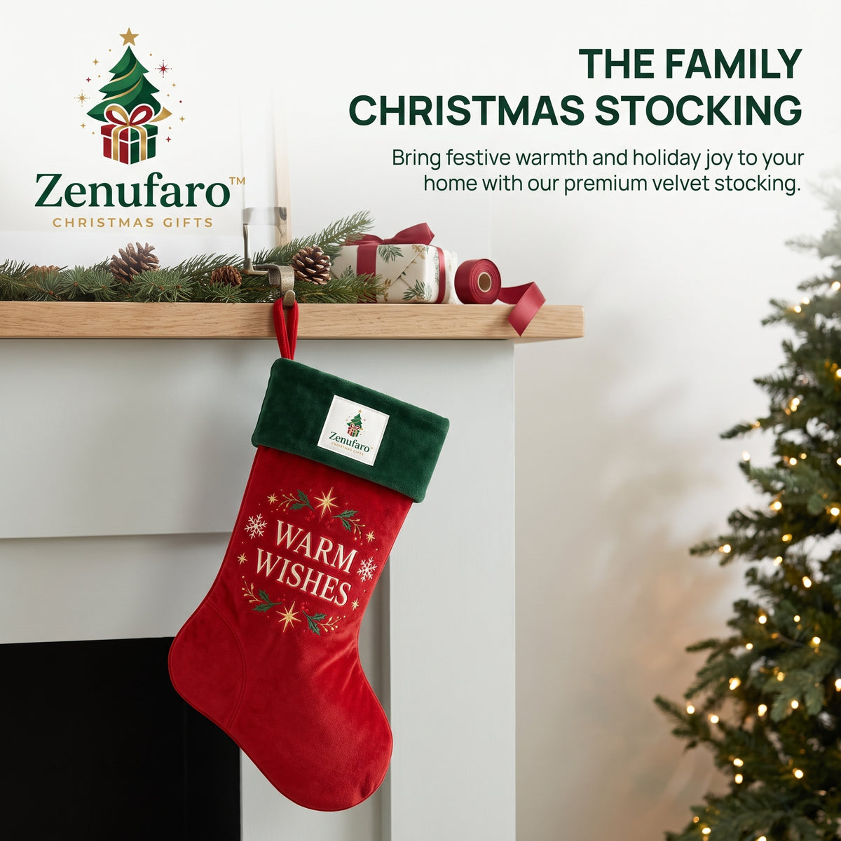 Zenufaro™ Family Christmas Stocking