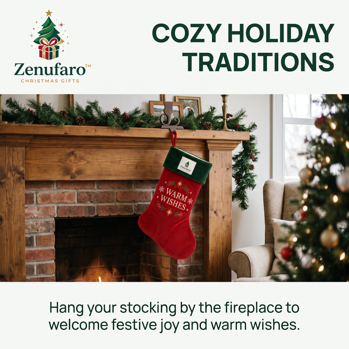 Zenufaro™ Family Christmas Stocking