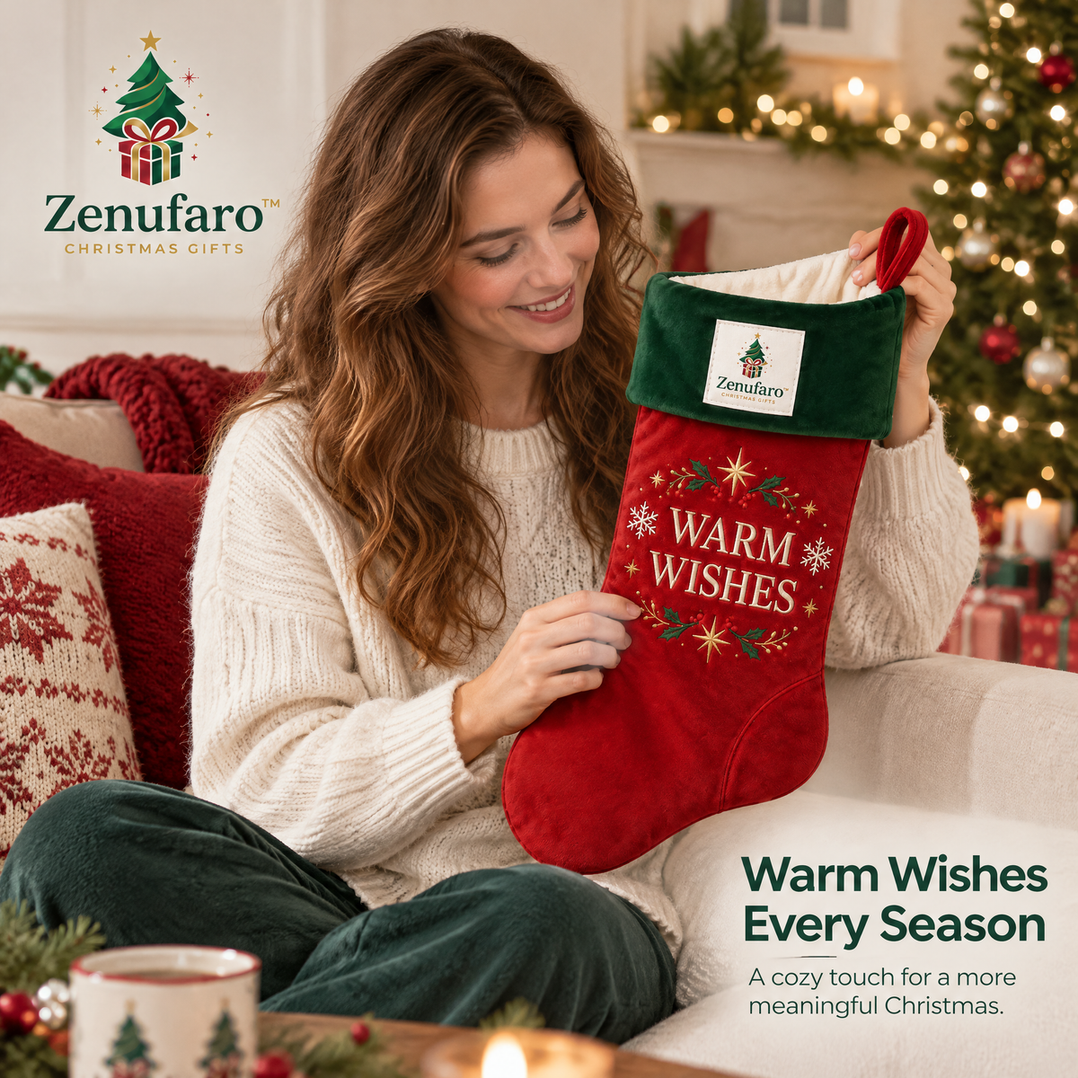 Zenufaro™ Family Christmas Stocking