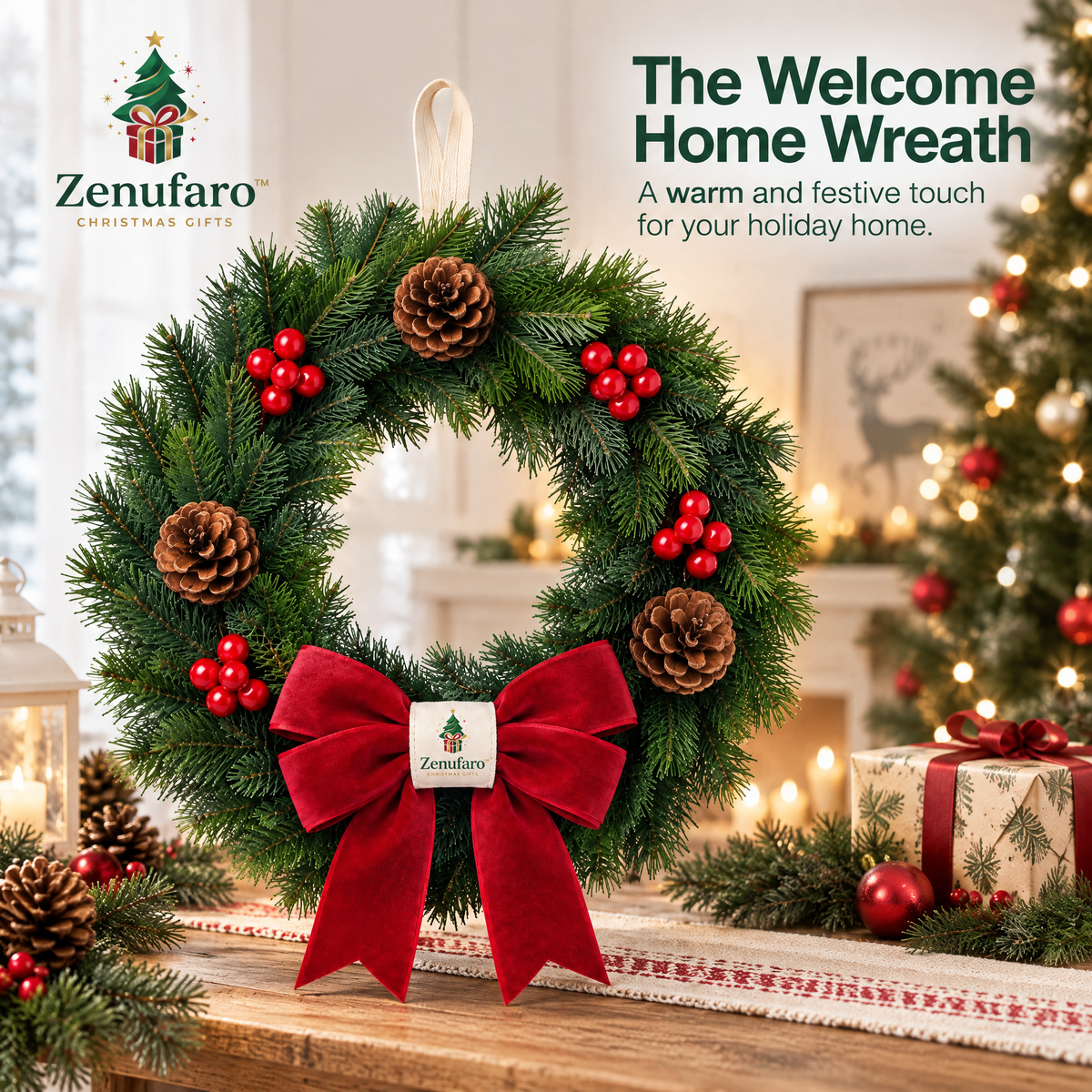 Zenufaro™ Welcome Home Wreath