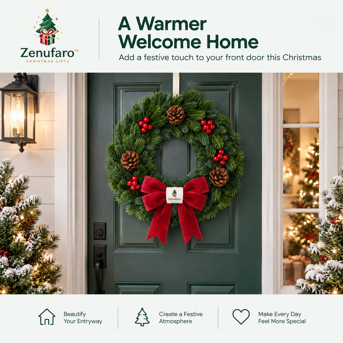 Zenufaro™ Welcome Home Wreath